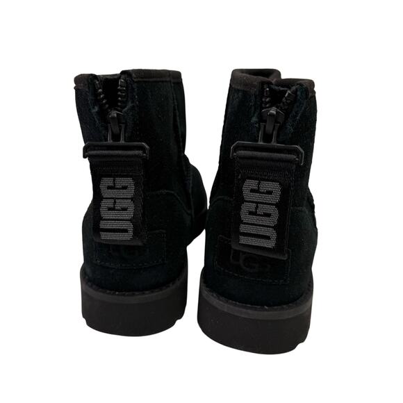 UGG Classic Mini Boots sz 6 Bow Tie Back Shearling Suede NEW #M146 - Picture 3 of 8